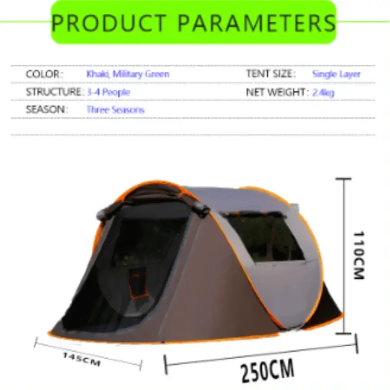 Fully Automatic Camping Tent Survivalist Essentials Survivalist Essentials