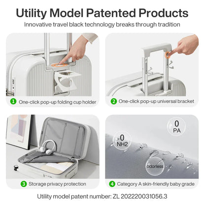 Hard Shell Carry-On Spinner Luggage